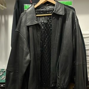 Jos A Bank Leather Jacket